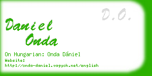 daniel onda business card